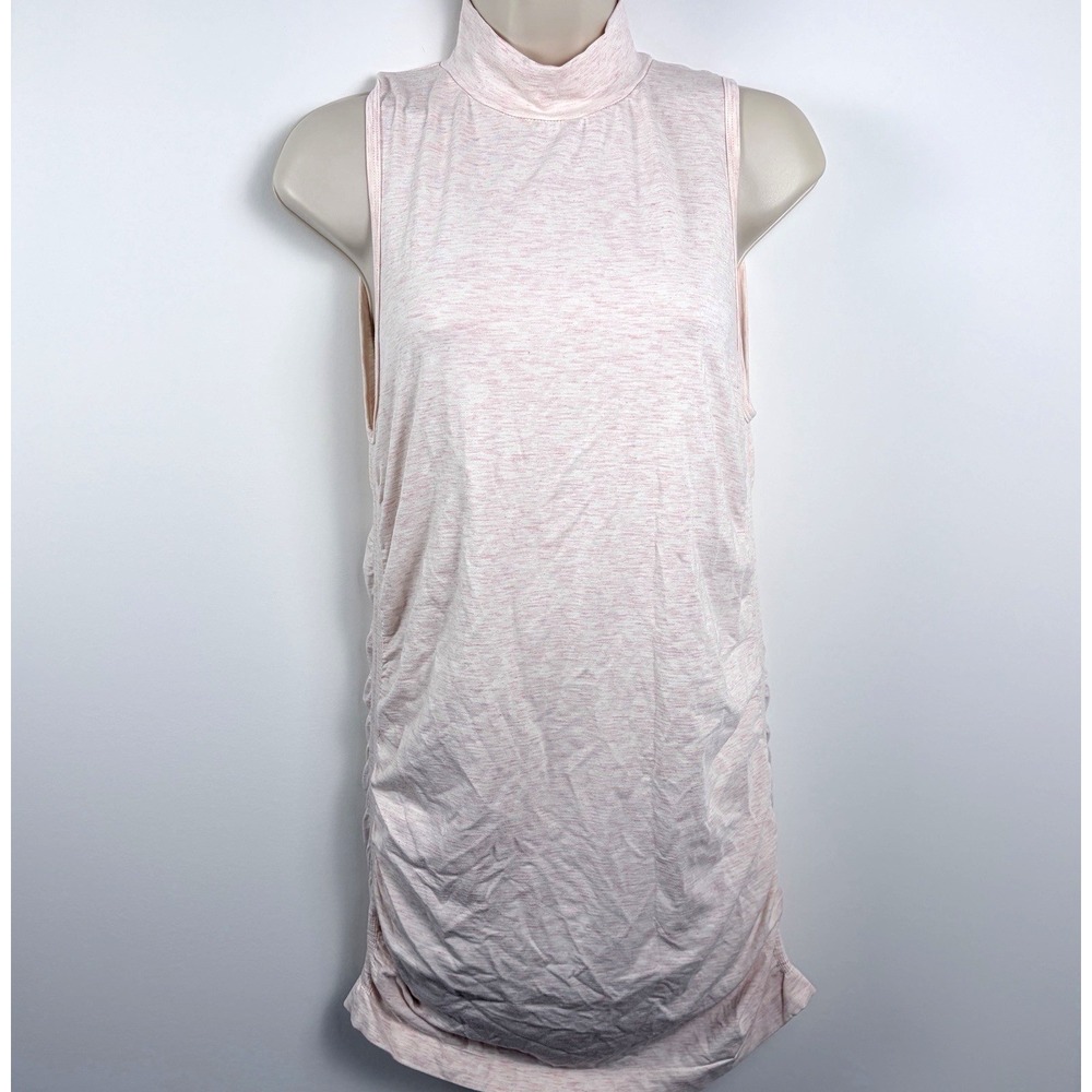 Fabletics Kathie Seamless Mock Neck Bodycon Mini Dress Opal Pink Sz M Sporty Fit